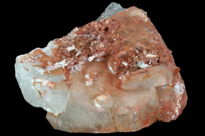 Natural, Red Quartz Crystal Cluster - Morocco #88913